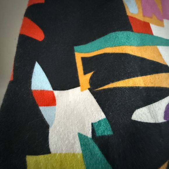 NY & Company Colorful Y2K Geometric Zip Front Sweatshirt Jacket Sz XL - Picture 4 of 6